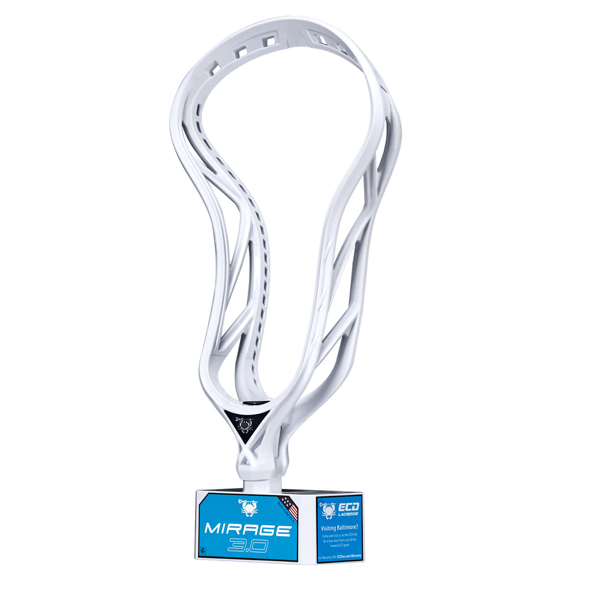 ECD Mirage 3.0 Lacrosse Head, White ECD Mirage 3.0 Lacrosse Head, White