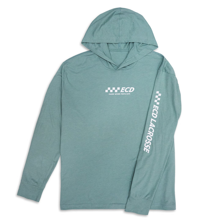 Checker Hooded Long Sleeve