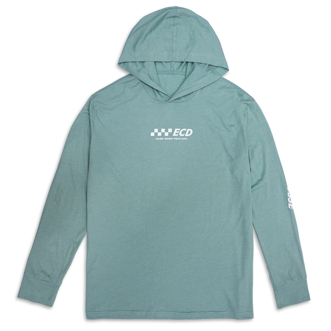 Checker Hooded Long Sleeve