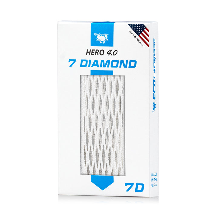 ECD Lacrosse Hero 4.0 7D featuring packaging, quarter view